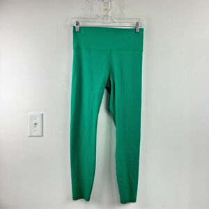 Green Women's Ribbed Leggings